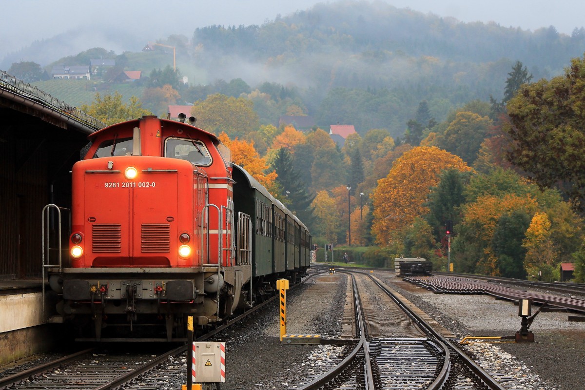 Herbststimmung in Deutschlandsberg am Nachmittag des 12.Oktober 2013 