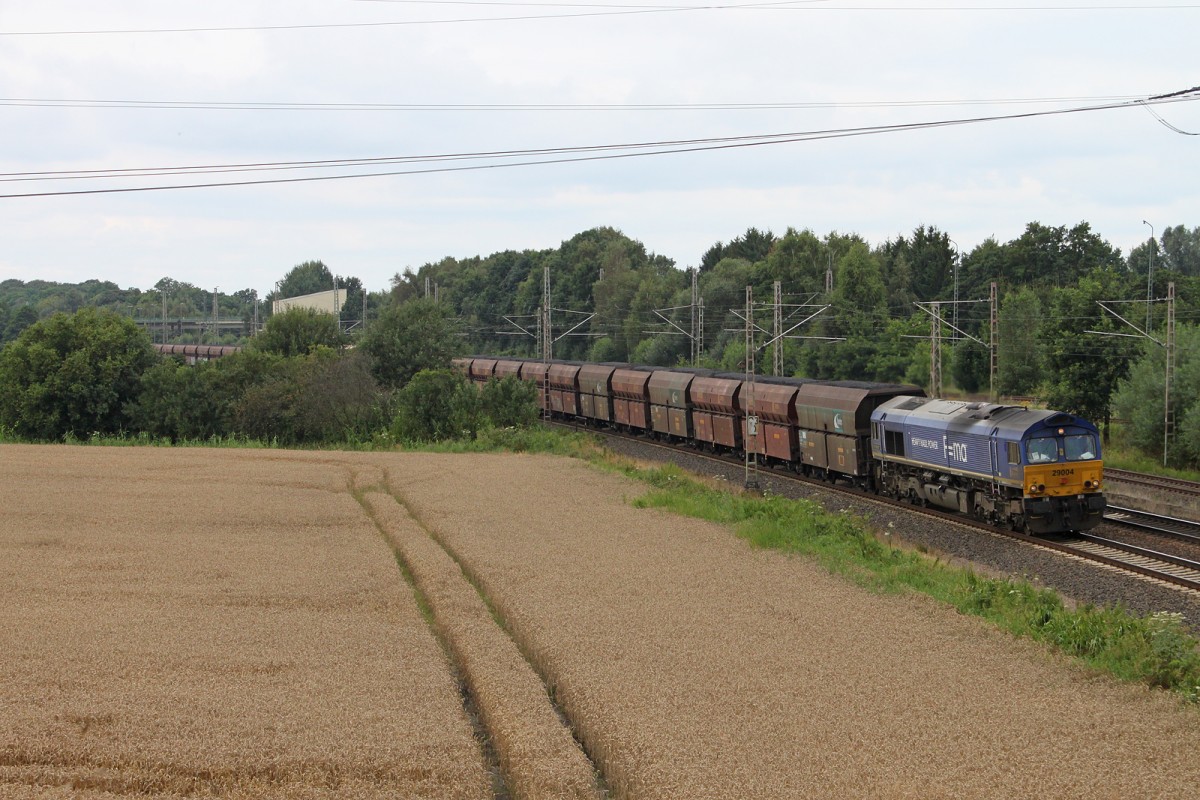 HHPI 29004 am 30.07.14 mit einem Kohlezug in Langwedel.