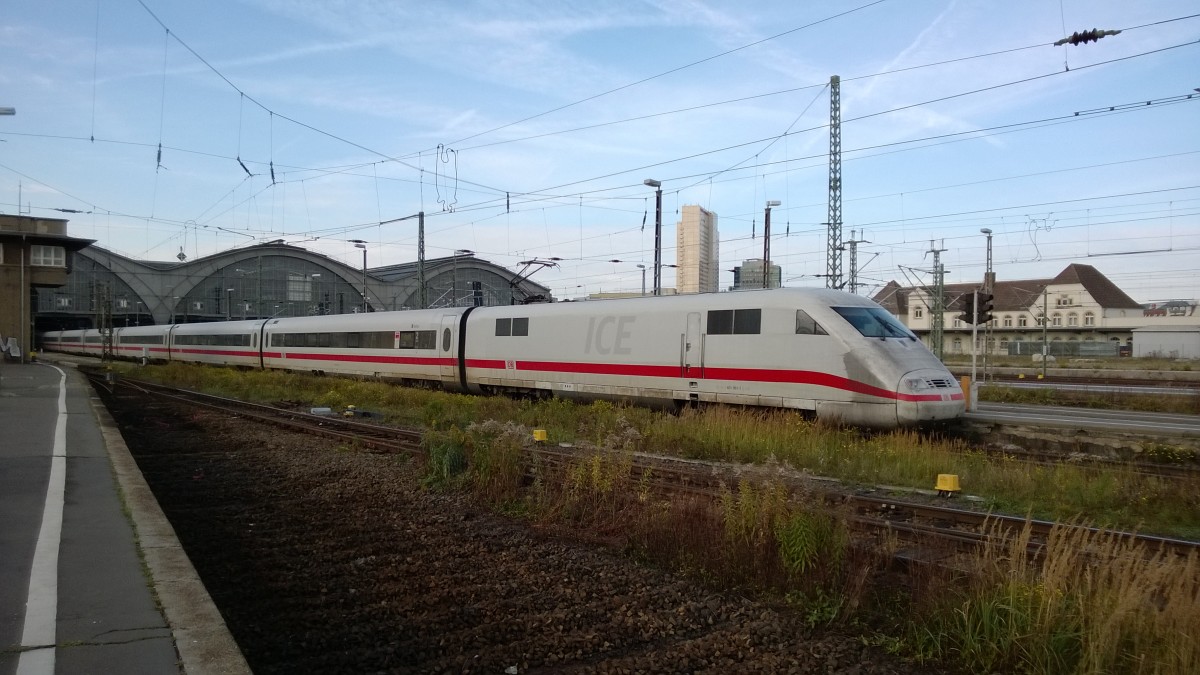 ICE 1513  Bebra  von Hamburg-Altona nach Leipzig Hbf.Aufgenommen am 22.10.2013 in Leipzig