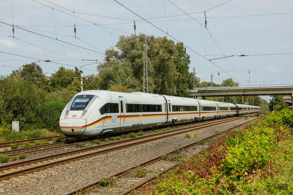 ICE 412 057  Bundesrepublik Deutschland  DB in Ostbevern, August 2024.