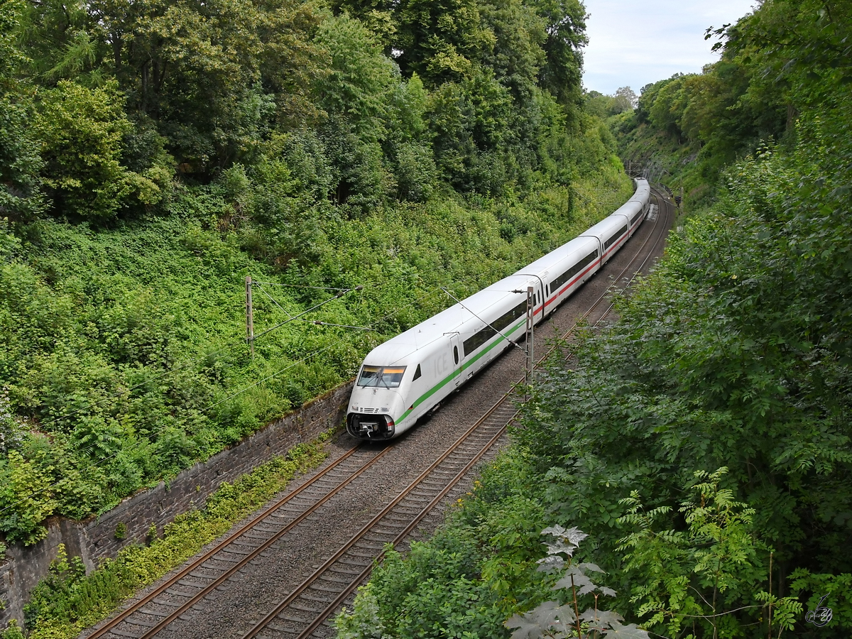 ICE 808 014 Ende Juli 2020 in Schwelm.