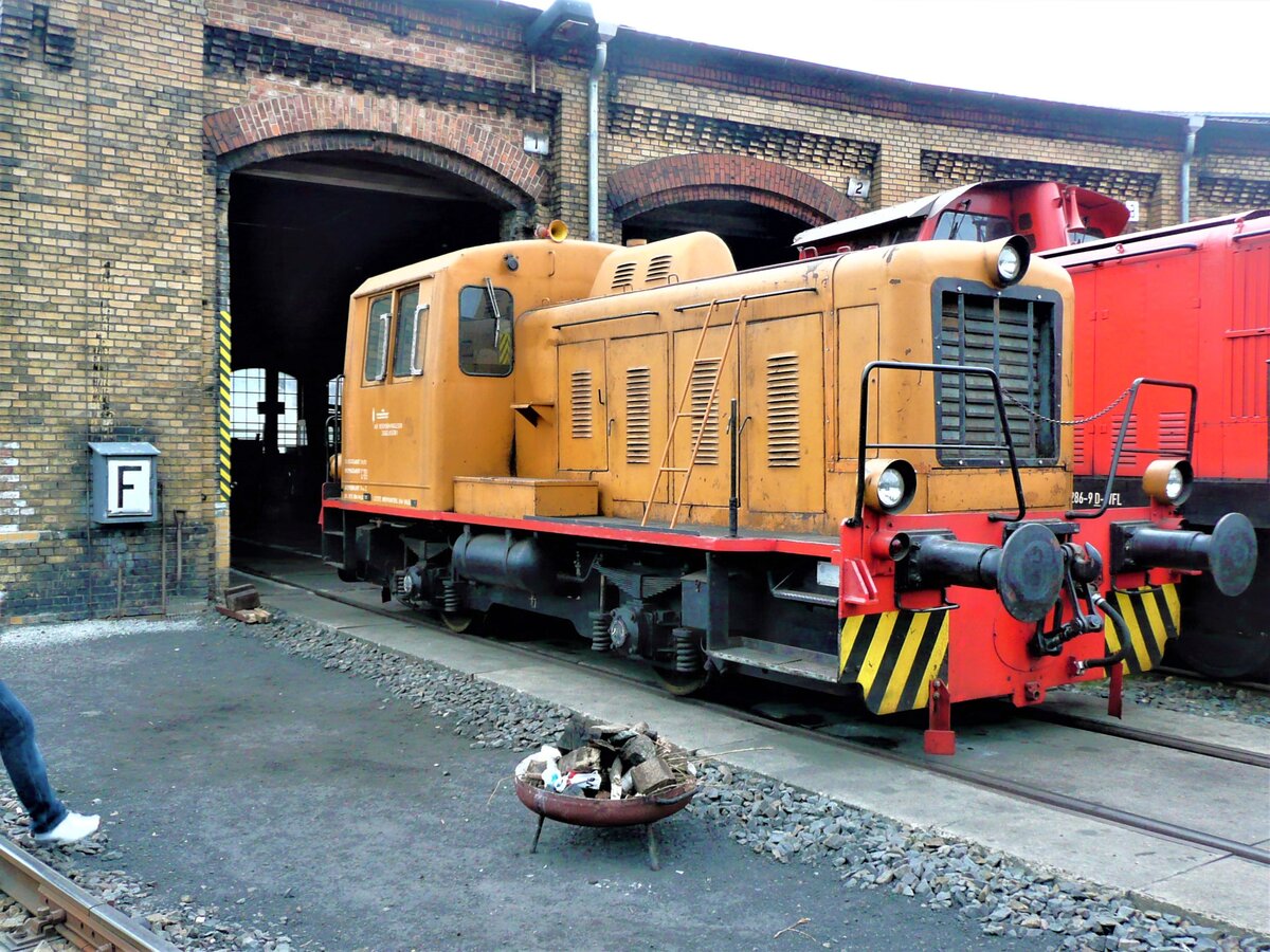 Im Bahnbetriebswerk Schöneweide traf ich während der Dampfsonderfahrt von Dresden nach Berlin 2019 auch diese TGK 2-E 1 von der Mashinenfabrik Kaluga an.