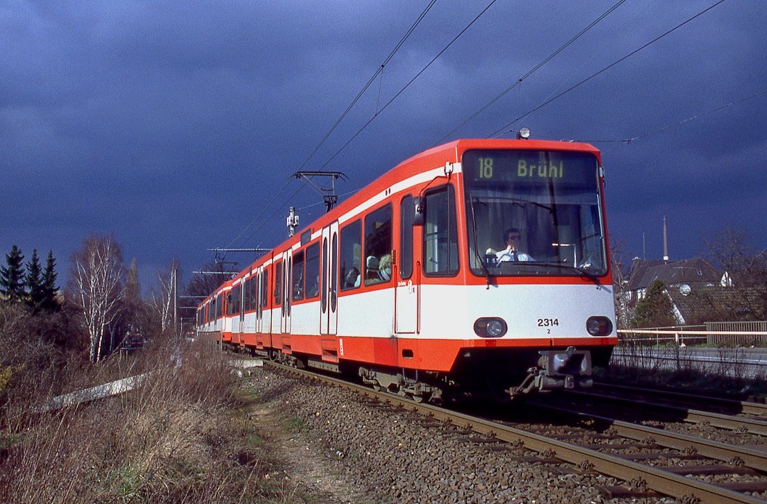 Köln 2314 + 2310, Neusser Straße, 06.03.1999.