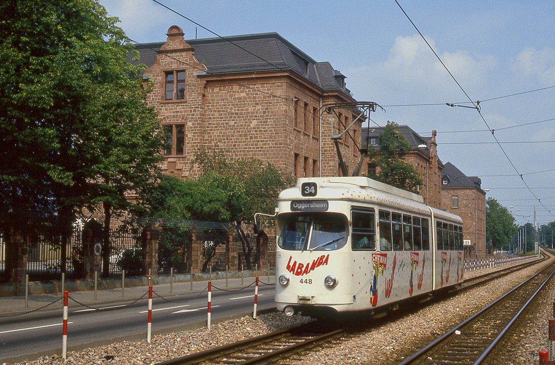 Mannheim 448, Friedrich Ebert Straße, 30.08.1987.