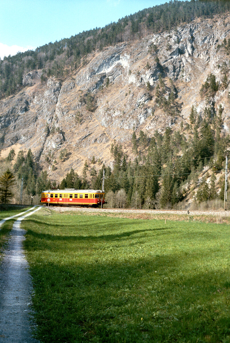 Montafonerbahn, ET 10.101 (von der Bad Eilsener Kleinbahn erworben),  23.04.1984