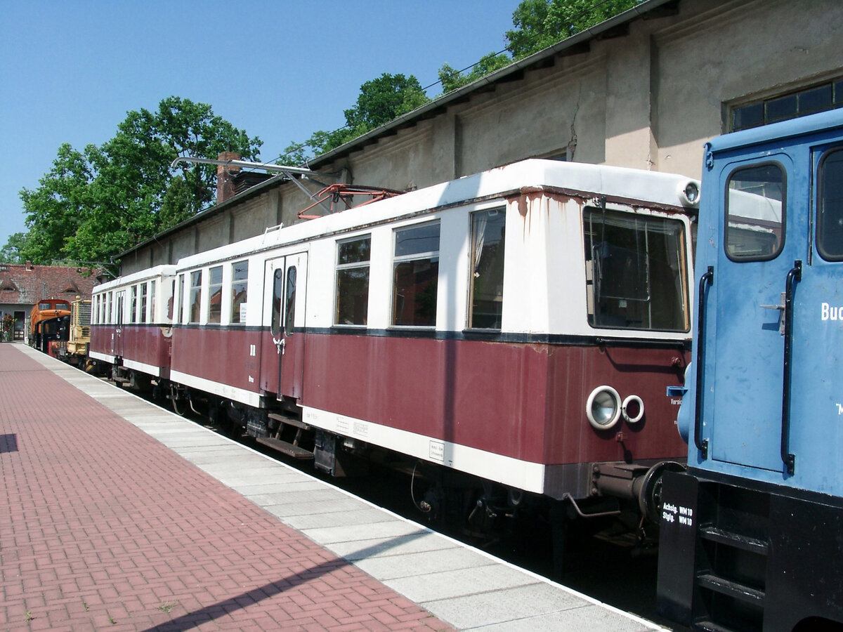 Museumstriebwagen 479 601 der BKB Buckower KLEINBAHN am 08.06.2004 im Bf. BUckow