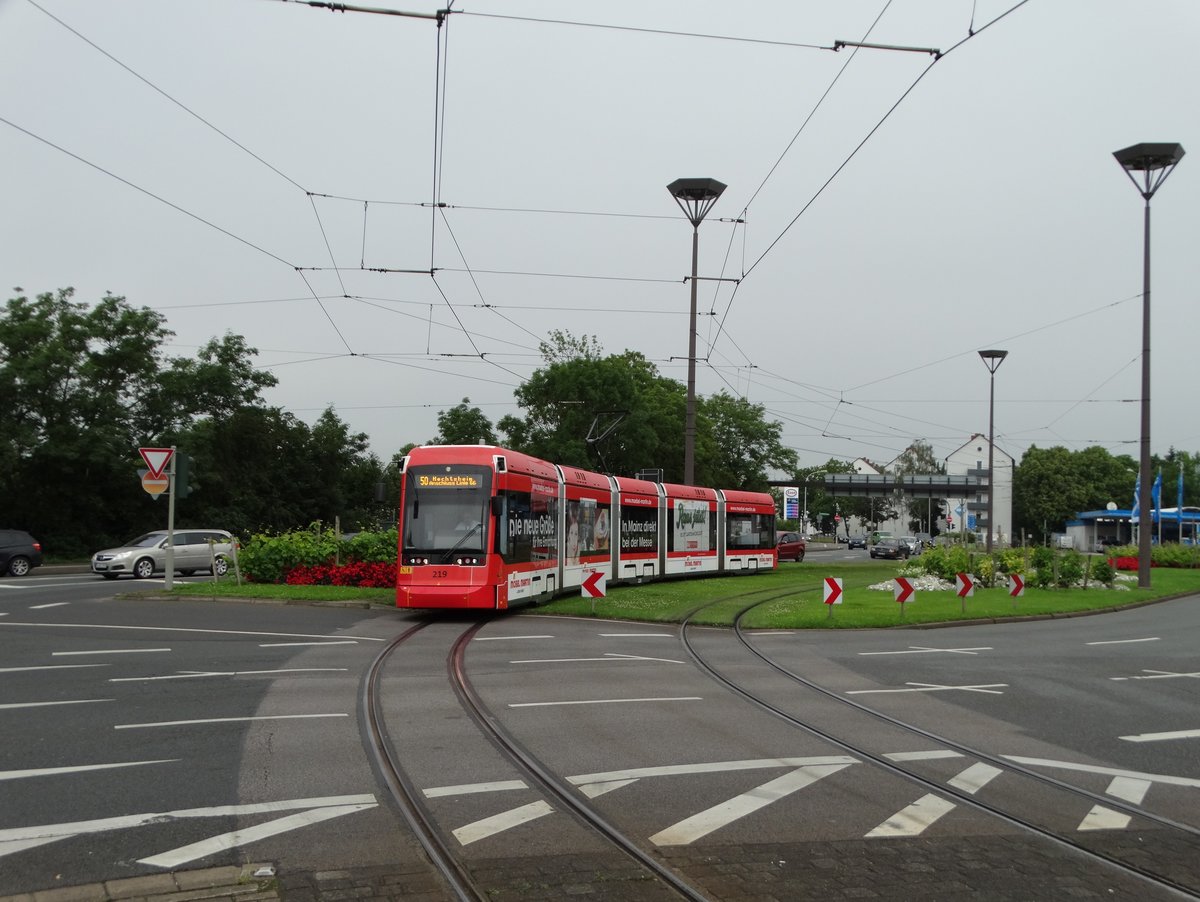 MVG Stadler Variobahn 219 am 16.06.16 in Mainz