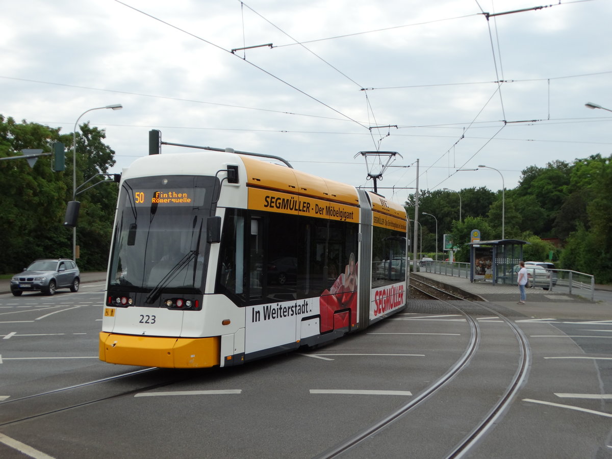 MVG Stadler Variobahn 223 am 11.06.16 in Mainz