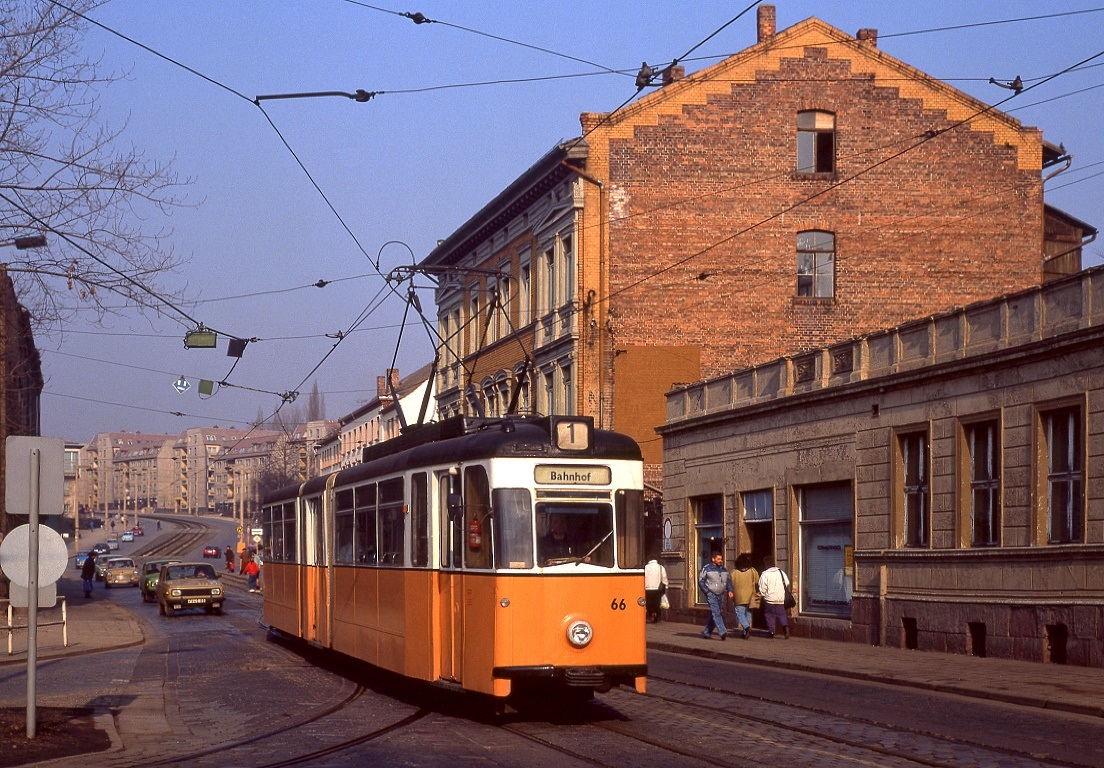 Nordhausen 66, Bahnhofstraße, 01.03.1991.