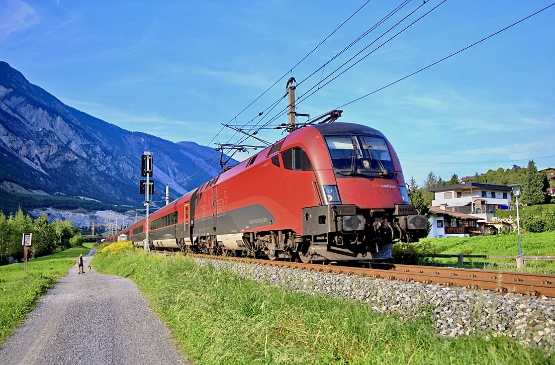 ÖBB 1116 218, Roppen, RJX166, RJX566, 22.08.2024.
