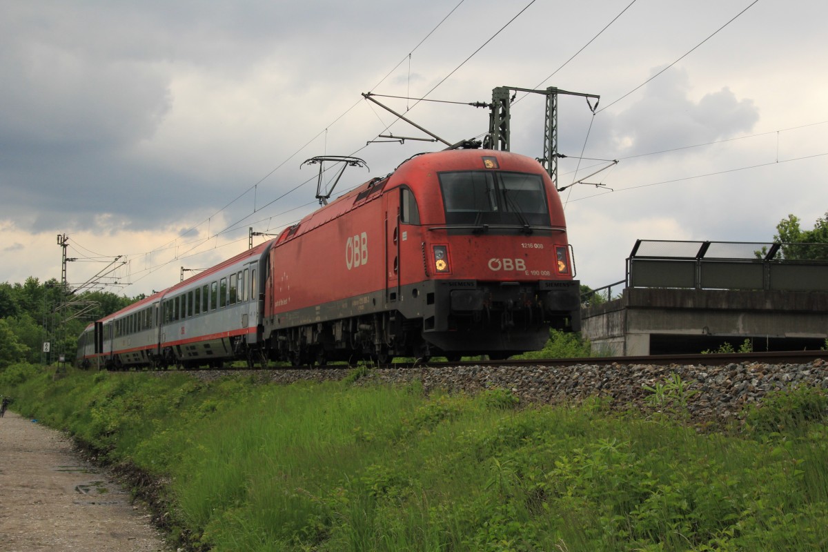 ÖBB 1216 008 München Rangierbf Pfingstsonntag 2015 