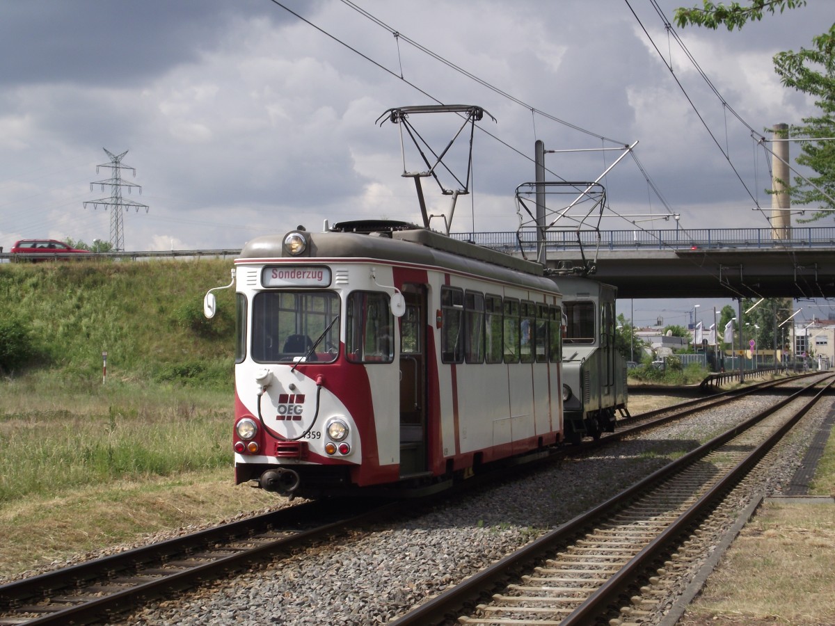 OEG Rastätter 4359 am 15.05.11 bei Viernheim 