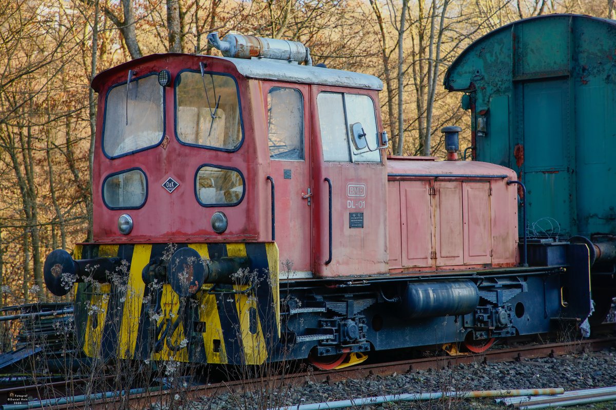  O&K 25763 Rangierlok in Dahlhausen an der Wupper, Januar 2020.