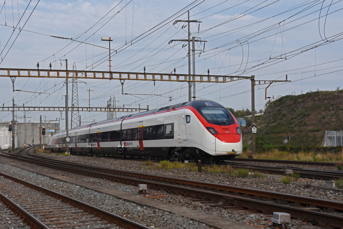 RABe 501 006-7 durchfährt den Bahnhof Pratteln. Die Aufnahme stammt vom 16.09.2020.