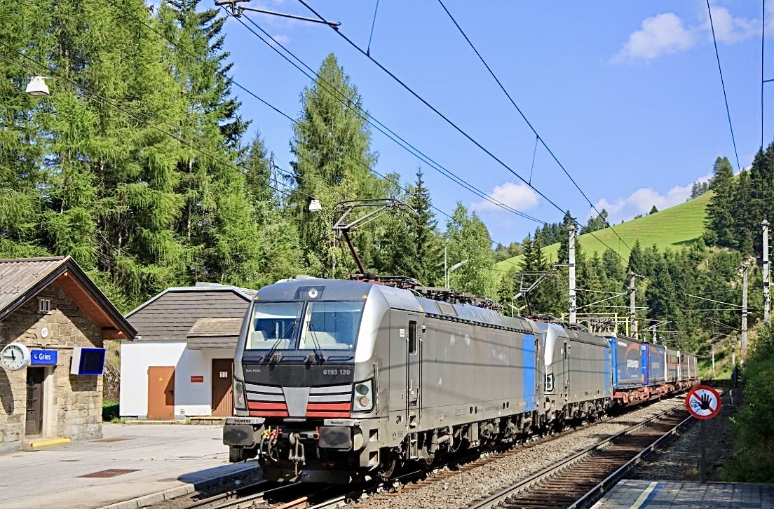 Railpool 193 120 + 193 137, Gries am Brenner, 24.08.2024.
