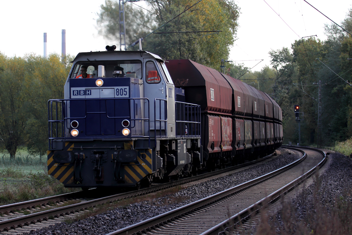 RBH 805 auf der Hamm-Osterfelder Strecke am B 37,285Km 19.10.2013