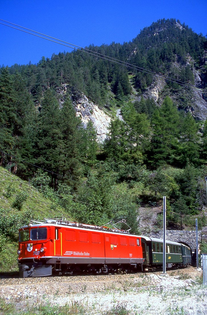 RhB 707, Filisur, 22.08.1986.