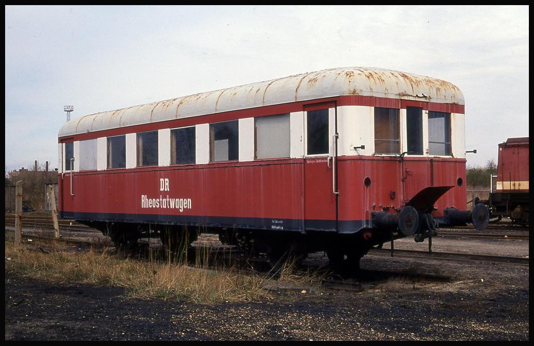 Rheostatwagen am 10.4.1994 in Salzwedel.