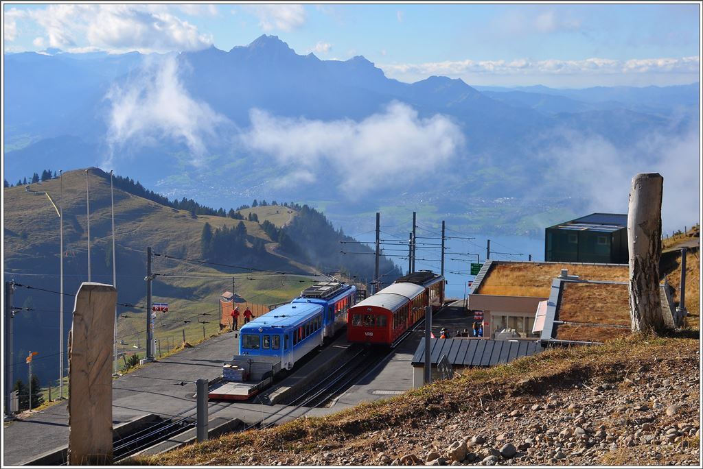 Rigi Kulm mit Vierwaldstättersee und Pilatus. (18.11.2015)