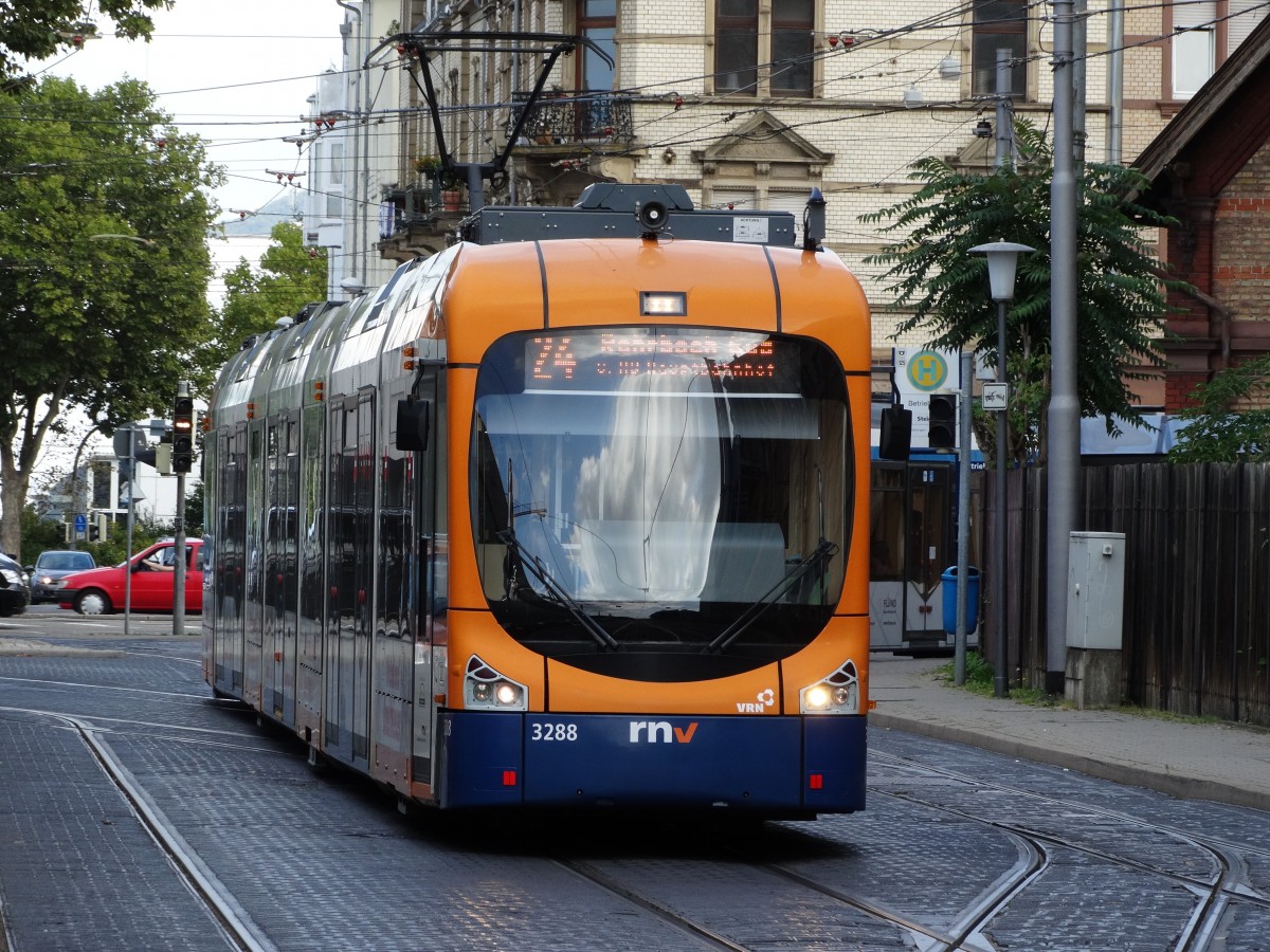 RNV Variobahn 3288 am 30.08.14 in Heidelberg 