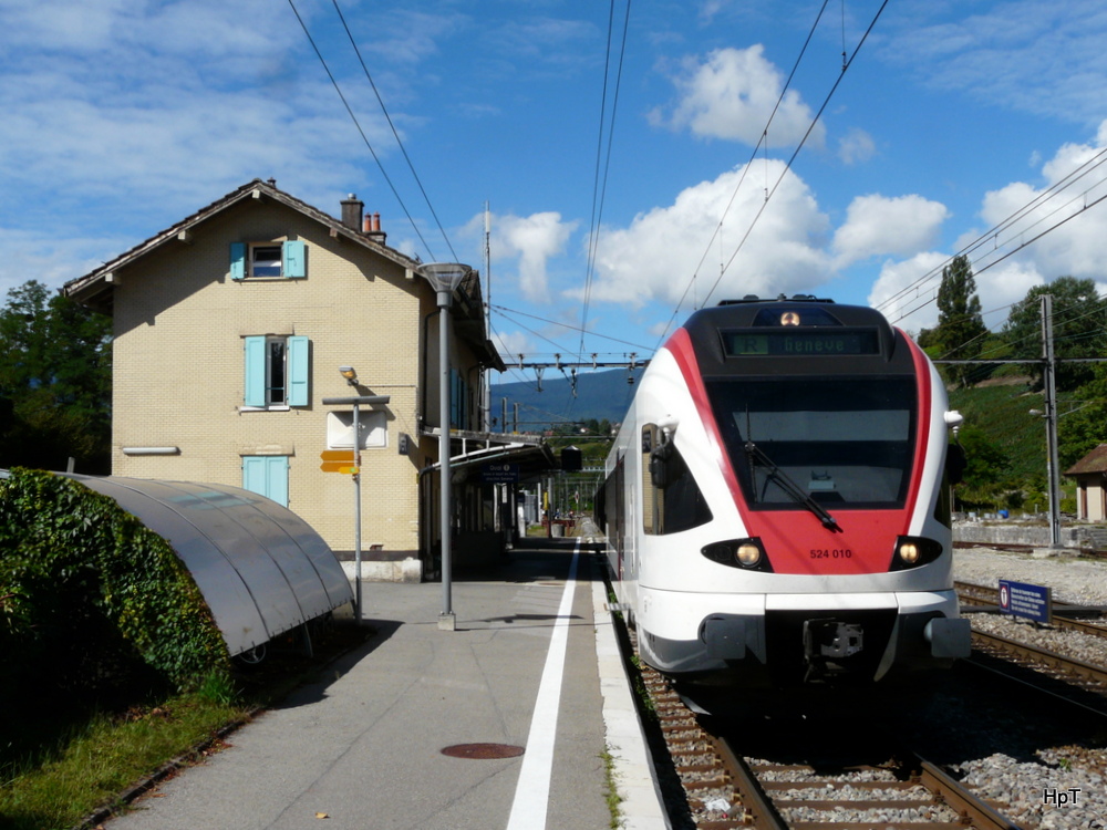 SBB - Triebzug RABe 524 010-6 in La Plaine am 09.09.2013