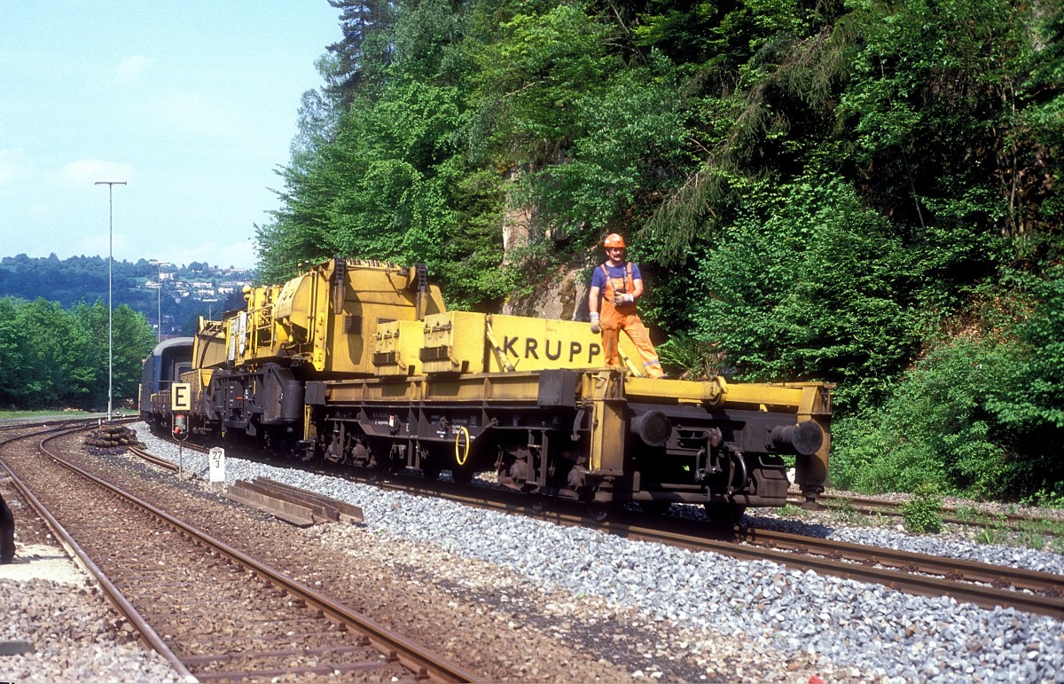 Schienenkran  Calw  19.05.90