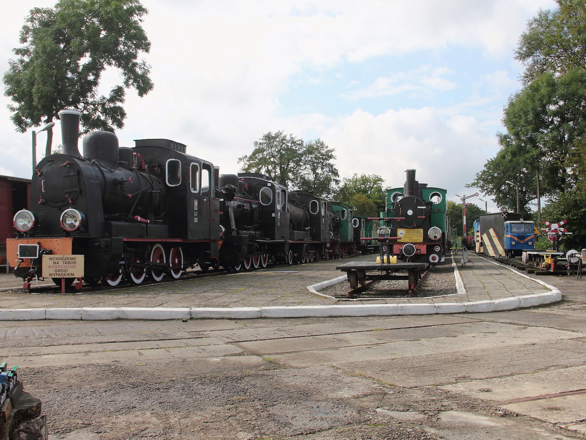 Schmalspurmuseum Gryfice („Stała Wystawa Pomorskich Kolei Wąskotorowych“, deutsch: „Ständige Ausstellung der pommerschen Schmalspurbahnen“) am 08. September 2014.