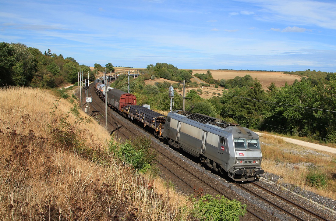 SNCF BB26118, Soulosse, 25.08.2020.