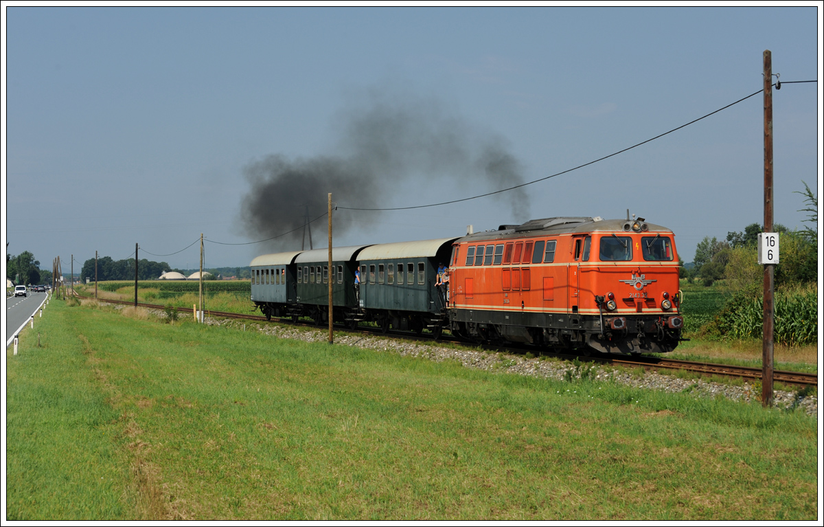 SR 17020 zwischen Gosdorf und Purkla am 25.7.2015. 