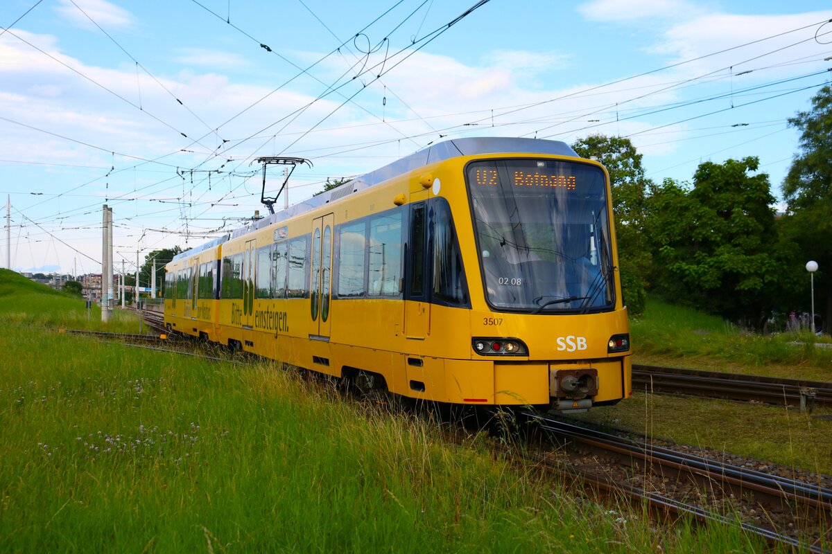 SSB Stuttgart Düwag DT8.16 Wagen 3507 am 07.07.24 in Stuttgart