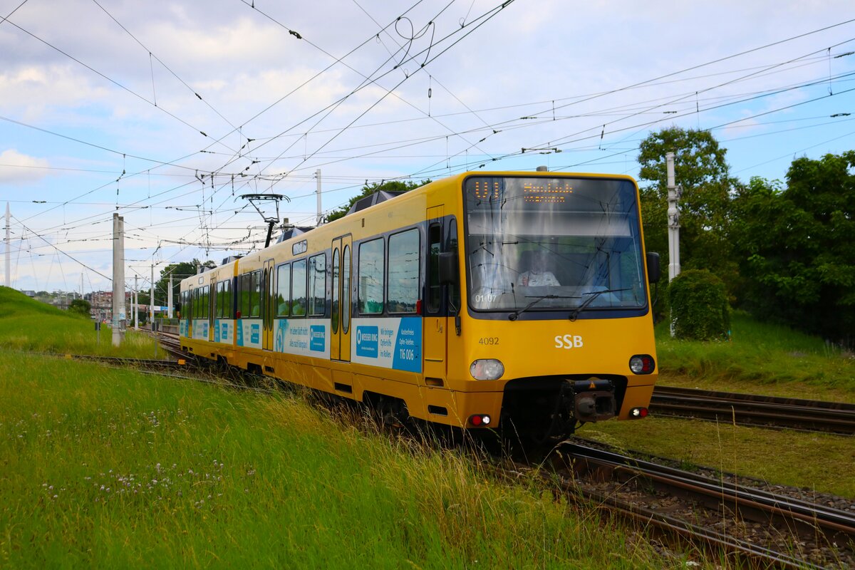 SSB Stuttgart Düwag DT8.9 Wagen 4092 am 07.07.24 in Stuttgart