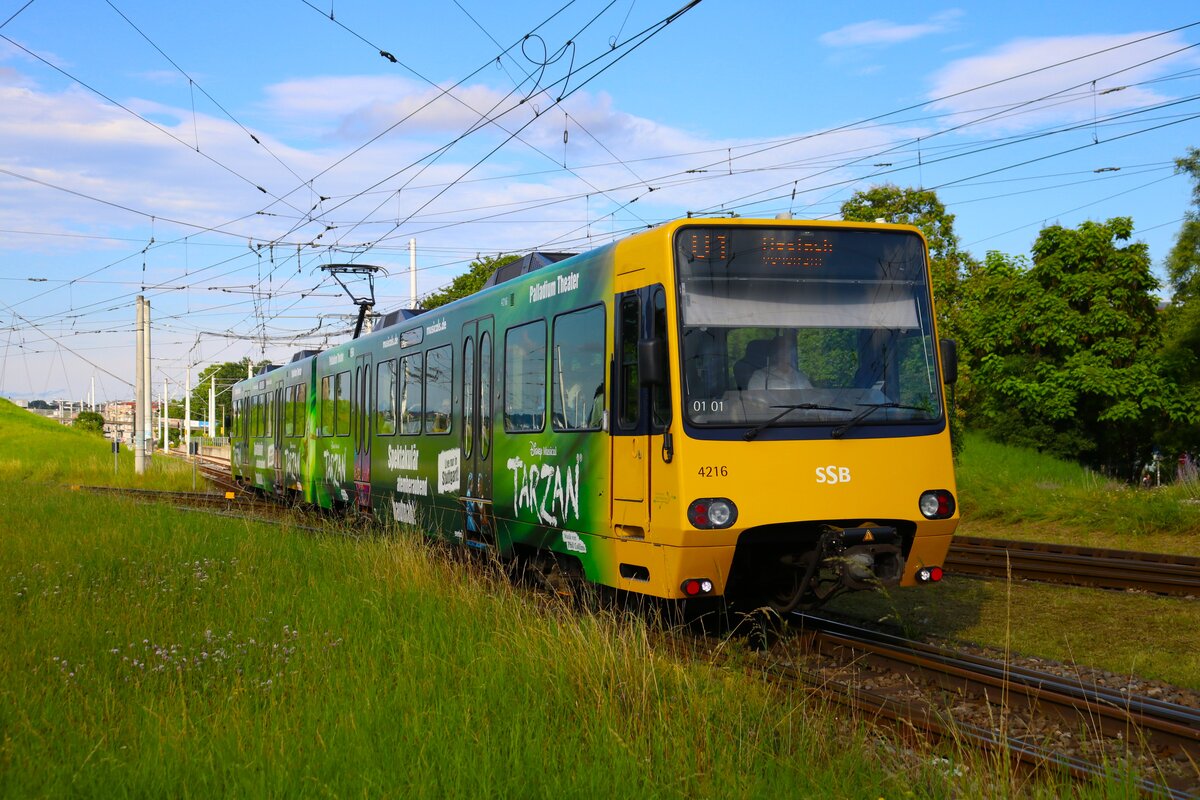 SSB Stuttgart Düwag DT8.9 Wagen 4216 am 07.07.24 in Stuttgart