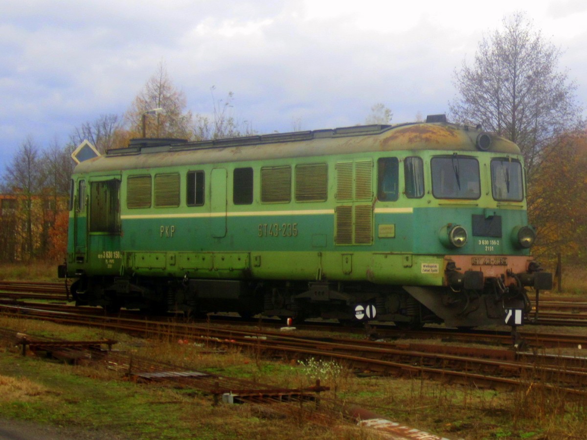 ST43-235 in Bahnhof Miedzyrzecz,9.10.2013