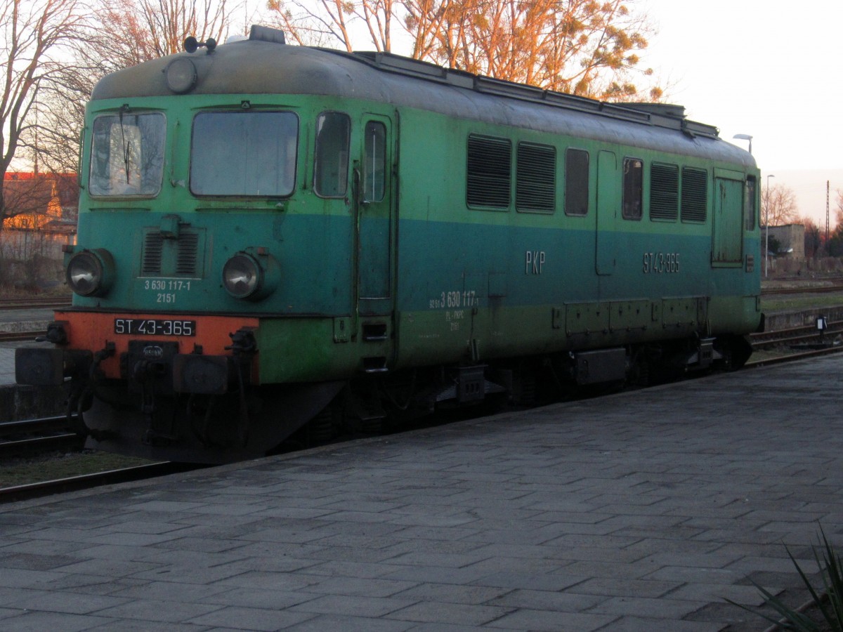 ST43-365 in Bahnhof Miedzyrzecz,11.01.2014