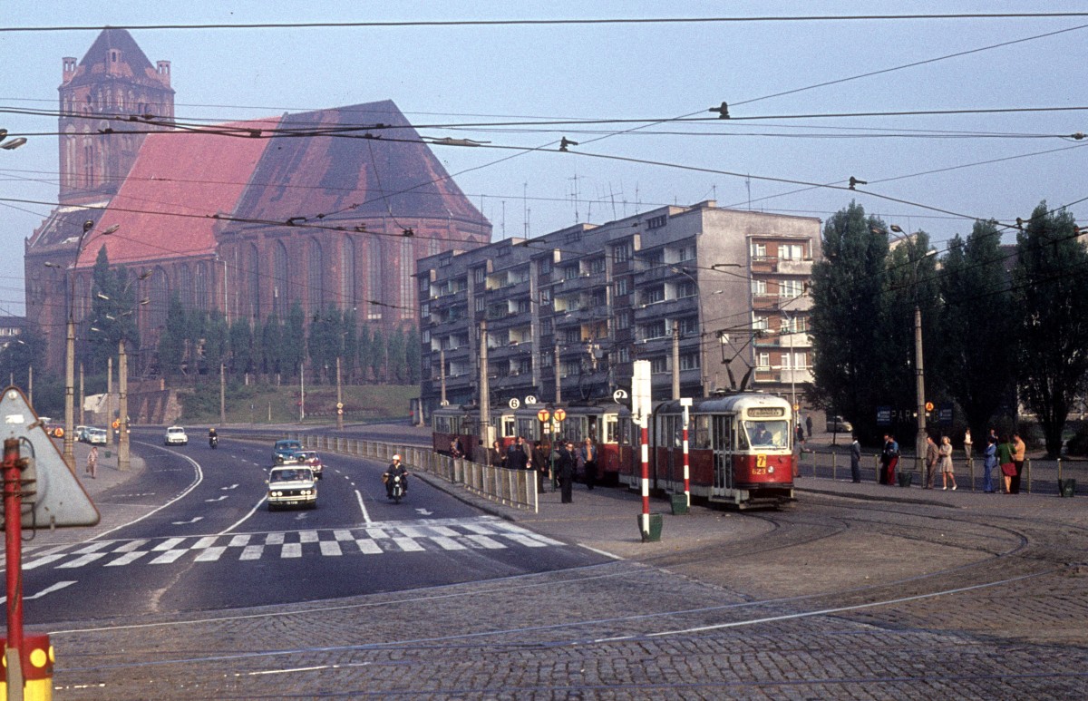 Szczecin / Stettin SL 7 (Tw 623) am 20. September 1975.