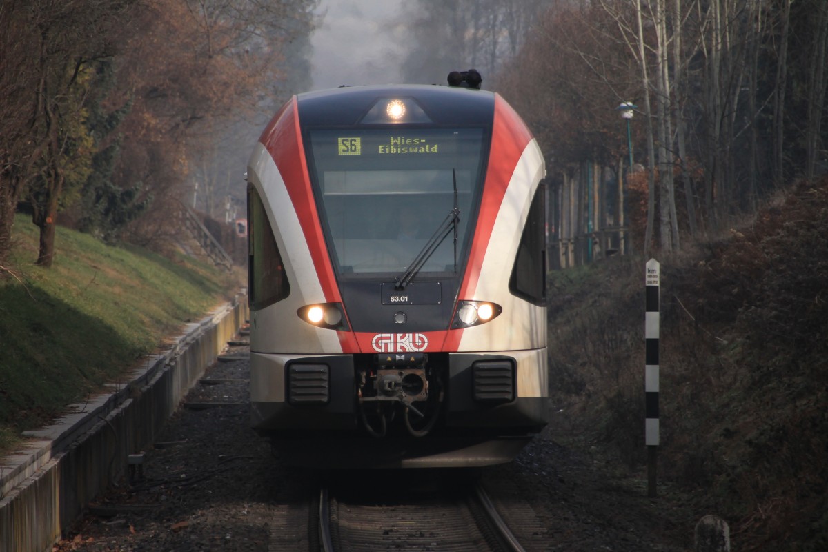 Teleaufnahme von 5063.01 in Deutschlandsberg. (20.12.2013)