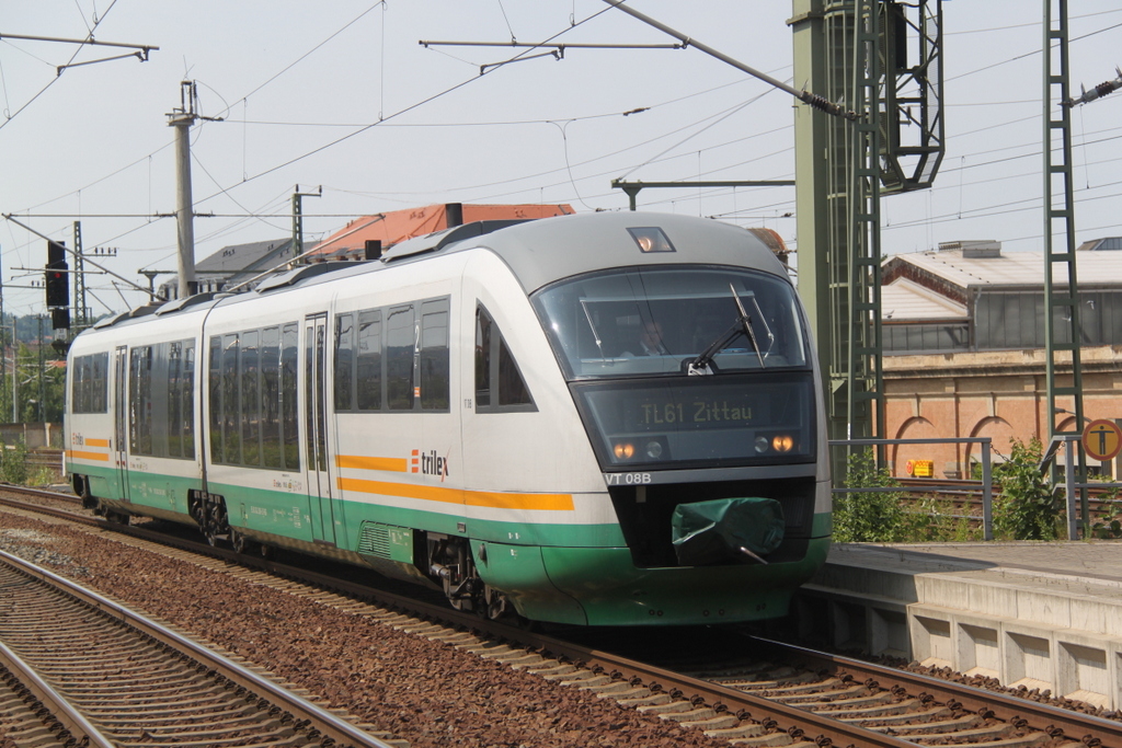 TLX 74821 von Dresden Hbf nach Zittau bei der Einfahrt in Dresden-Mitte.12.07.2015