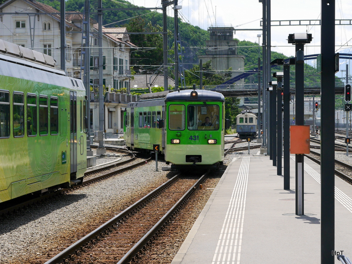 tpc / ASD - Einfahrender Regio im Bahnhof von Aigle am 31.05.2015