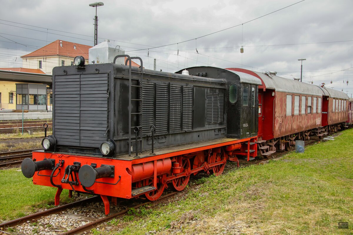 V36 224 BEM im Eisenbahnmuseum Nördlingen, Mai 2022.