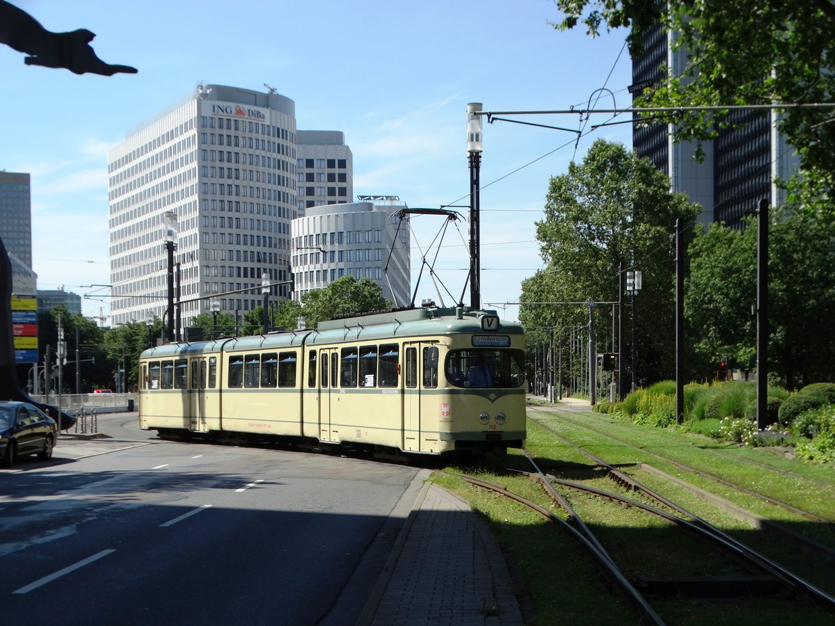 VGF Düwag N-Wagen 112 am 10.07.16 in Frankfurt Messe