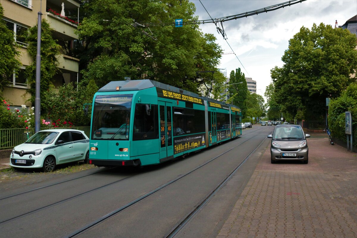 VGF Düwag R-Wagen 031 am 27.05.22 in Frankfurt