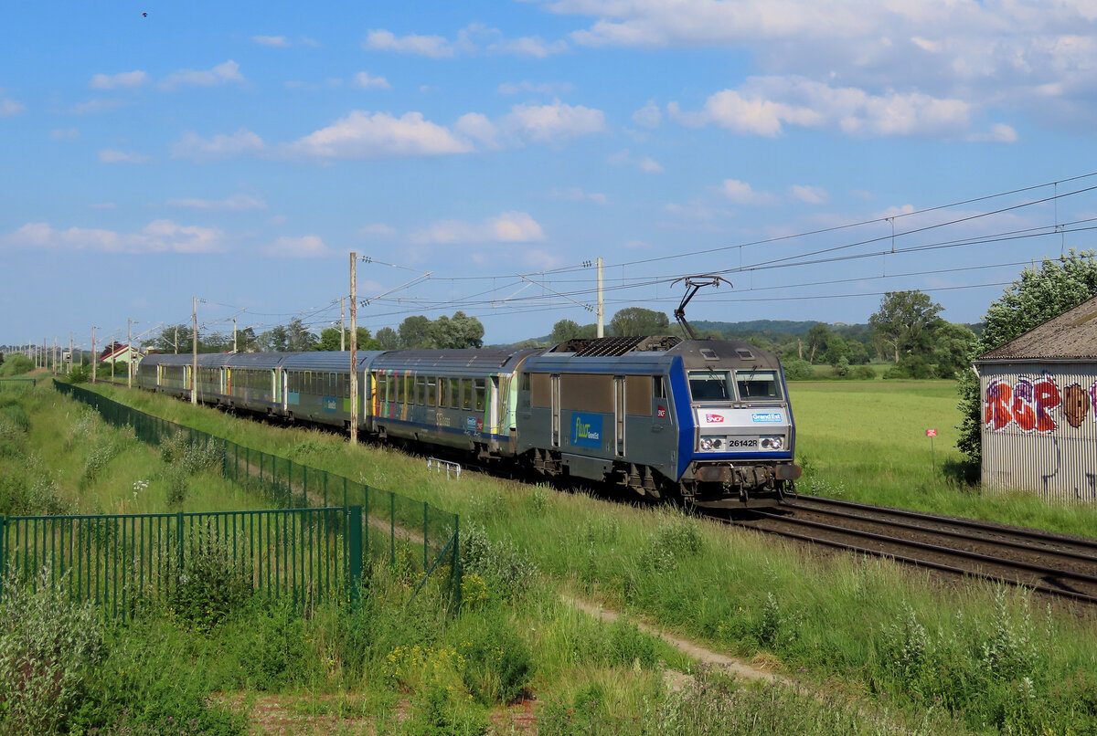 Wilwisheim - 7. Juni 2024 : BB 26142 am TER 830314 von Strassburg nach Metz.