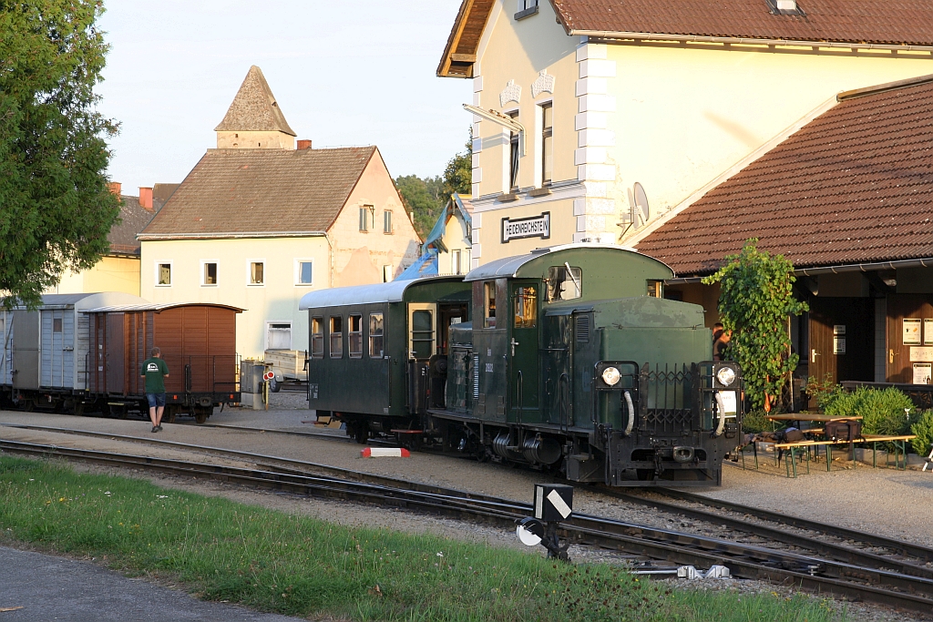 WSV 2091.02 anlässlich des vom WSV veranstalteten 2 tägigen  Güterzugfestival im Wald4tel  am 09.September 2023 beim Verschub im Bahnhof Heidenreichstein.