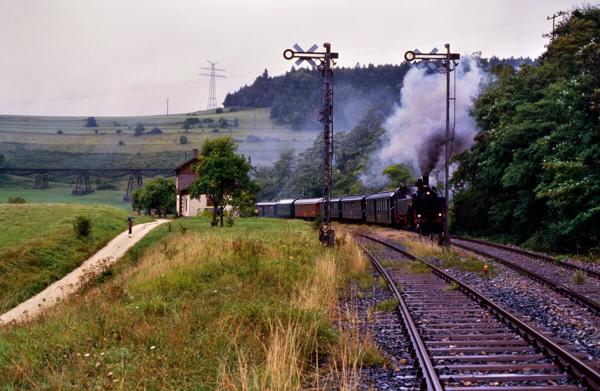 Wutachtalbahn mit österreichischer Dampflok (1988?)