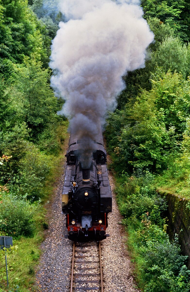 Wutachtalbahn, österreichische Dampflok der Baureihe 93 (evtl. 1989) 