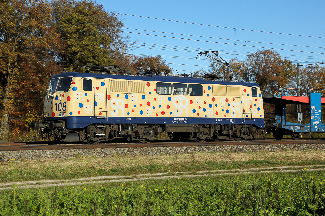 111 108 von smart rail am 16.11.24 bei Zorneding.