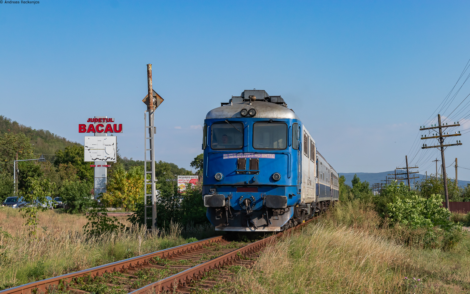 60 1272 mit dem R 5467 (Bacau - Piatra Neamt) bei Buhusi 13.8.24