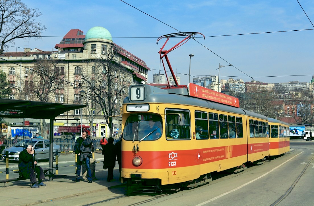 Belgrad Tw 2133 + Bw 1444 ex Basel ex BLT, Ekonomski Fakultet, 27.02.2017.