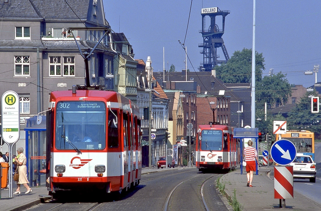 Bochum 331, Wattenscheid Friedrich Ebert Straße, 06.07.1989.
