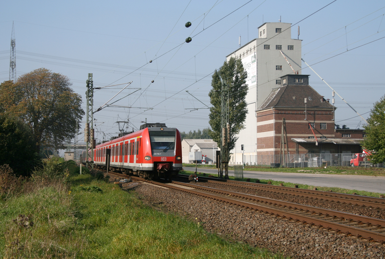 DB Regio 423 294 + 423 193 // Nievenheim // 15. Oktober 2010